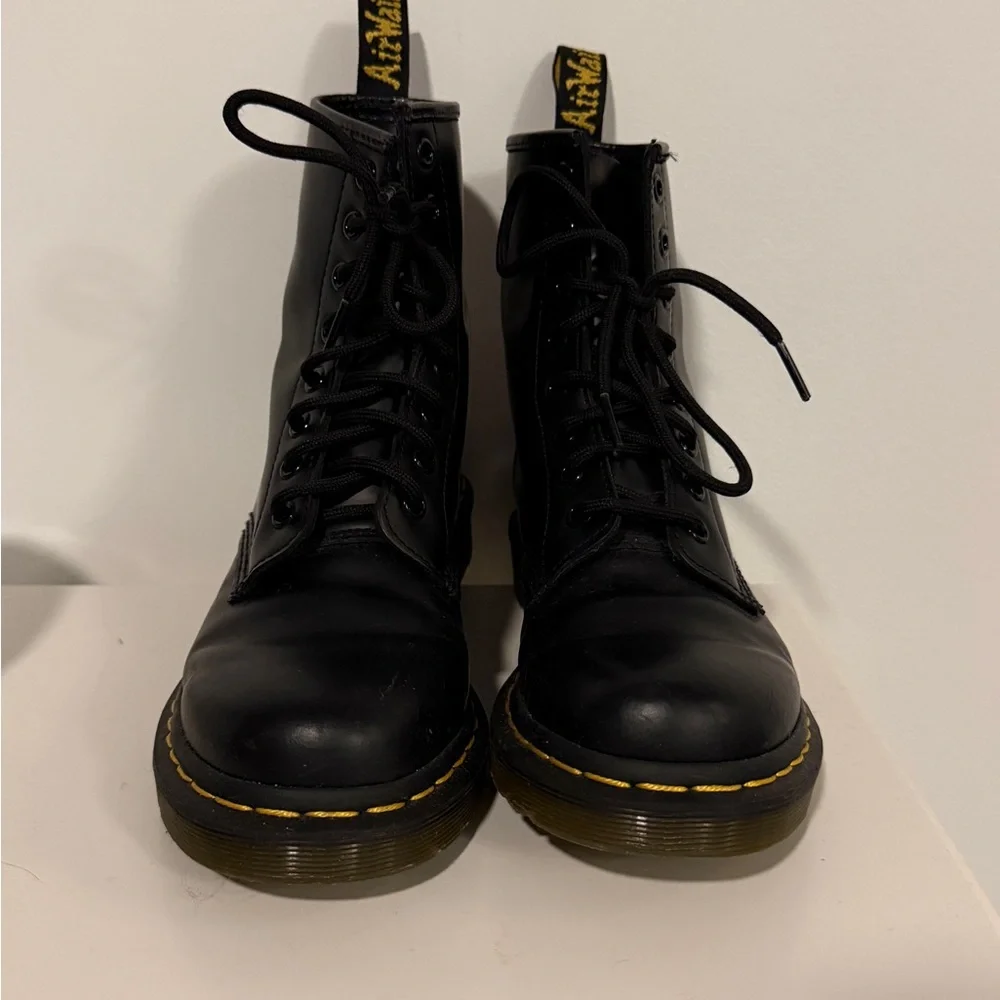 Dr. Martens Black Leather Boots - Picture 3 of 9